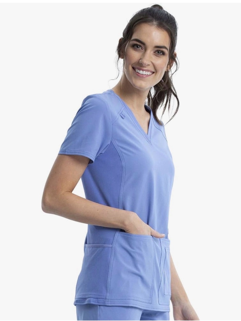 Bundle of Cherokee iFlex Scrub tops- 8 tops! - Picture 5 of 6
